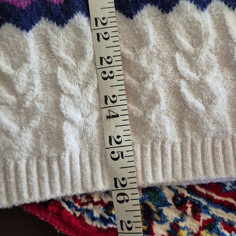 Ann Taylor LOFT Womens Fair Isle Nordic Cabincore Ski Cable Knit SzXXL.($1265) - Picture 8 of 16